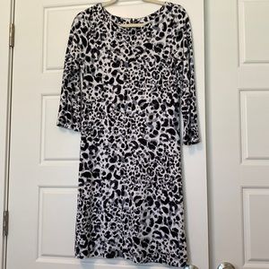 Tommy Bahama size small white with black and gray spots like a leopard